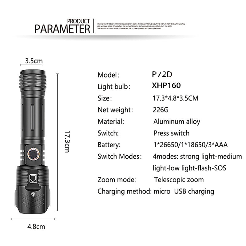 Outdoor Lighting Glare Flashlight