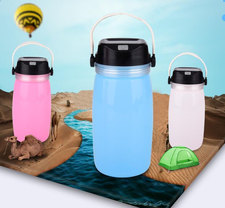 Tanbaby Portable Solar Silicone Lantern Bottle