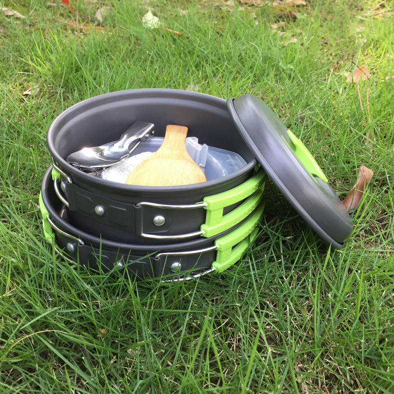 Outdoor 1-2 people camping cookware set