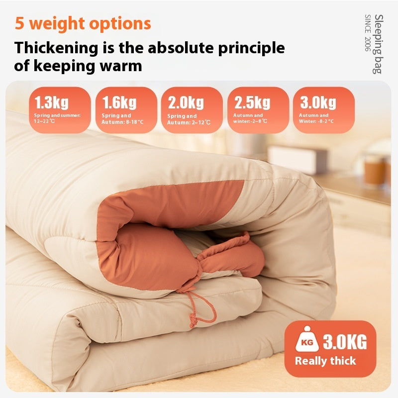 Thickened Cold Protection Warm Sleeping Bag