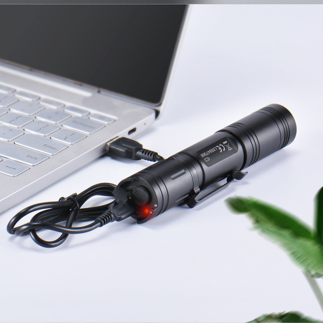 Outdoor Camping Home USB Glare Flashlight