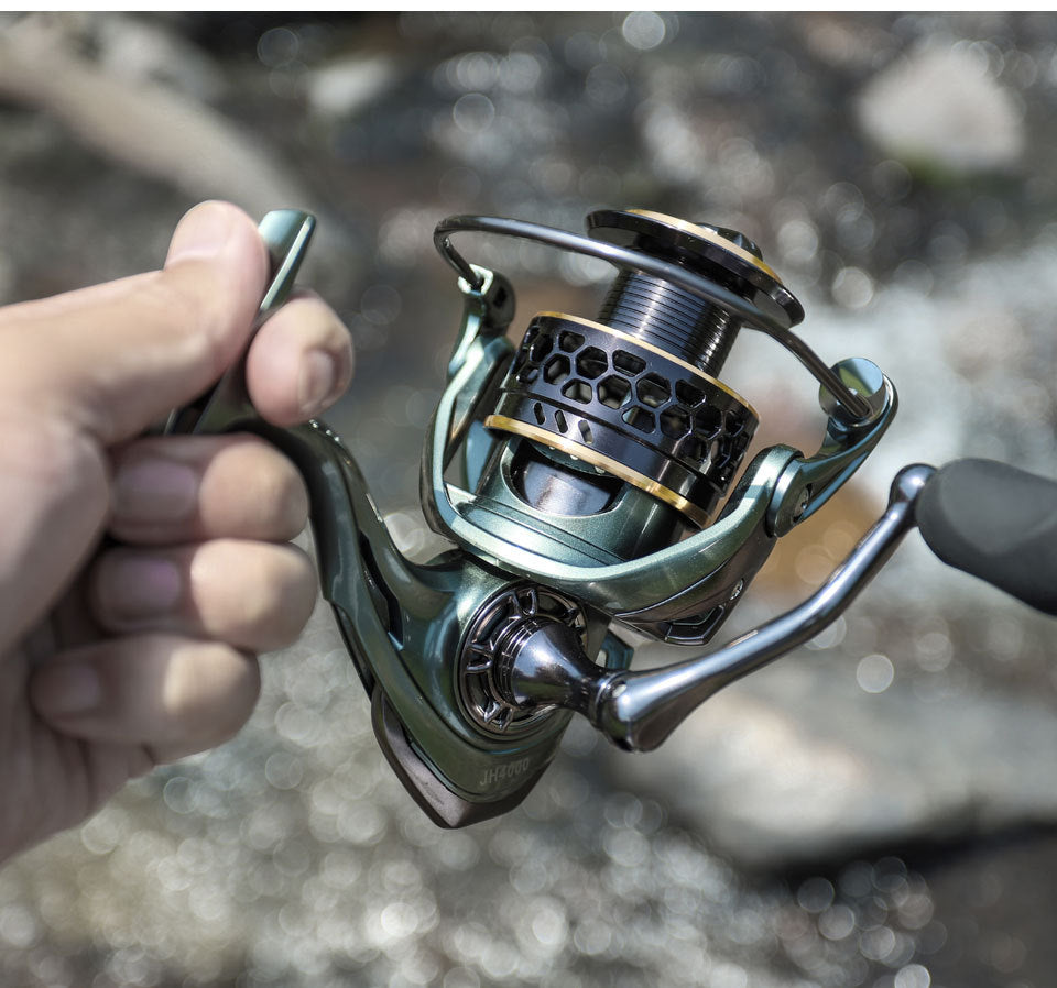 JH Spinning Wheel Sea Pole Fishing