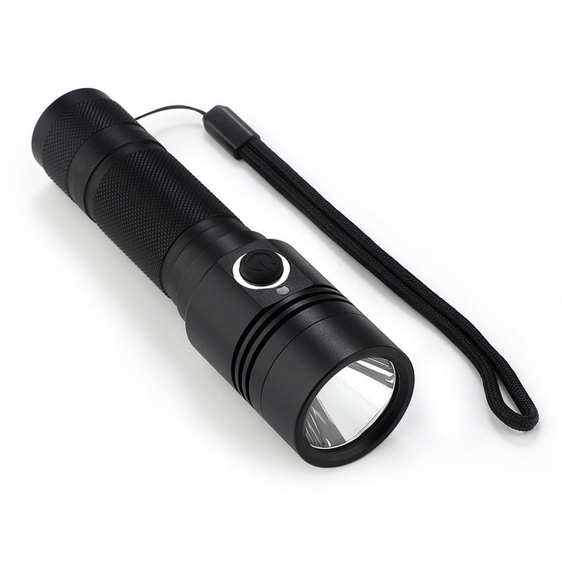 Aluminum Alloy USB Rechargeable Flashlight